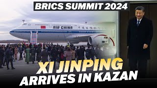 Live President of China Xi Jinping arrives at Kazan Airport  BRICS Summit 2024 [upl. by Marna654]