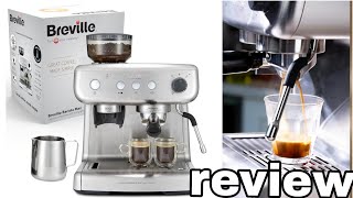 Breville Barista Max Espresso Machine Stainless Steel My first time using a coffee machine [upl. by Meesak]