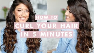 How to Curl Your Hair in 5 Minutes [upl. by Nyrb46]