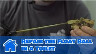 Toilet Repair  How to Repair the Float Ball in a Toilet [upl. by Spatola]