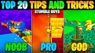 Top 20 Tips amp Tricks in Stumble Guys  Ultimate Guide to Become a Pro 6 [upl. by Akemed]