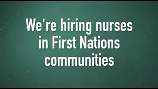 Nurses for First Nations [upl. by Eeldarb]