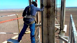 Derrickman Mike pulling blocks latching pipe [upl. by Greta]