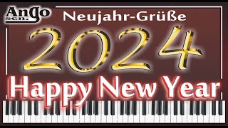 ♫ Happy New Year 2024 ♫  Neujahrsgrüße 2024  Lied  Song  WhatsApp [upl. by Jaclin]