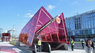 Pierwszy publiczny przejazd metra pod dnem Wisły Warszawa Metro 2014 [upl. by Weingarten946]