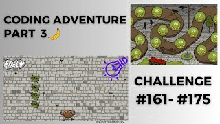 CODE MONKEY CODING ADVENTURE🍌 PART 3 LOGIC amp EVENTS  CHALLENGE 161  175 RETURN TO SENDER [upl. by Nirad160]