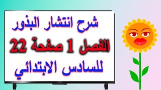 الفصل 1 طرائق انتشار البذور صفحة 22 علوم سادس ابتدائي [upl. by Arahsak597]