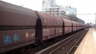 DBSRN 643064616425 met ijzererts trein in Falns wagons [upl. by Leatrice]