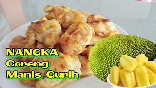 Nangka goreng  Cara membuat nangka goreng tepung  Adonan gorengan nangka [upl. by Kahl978]