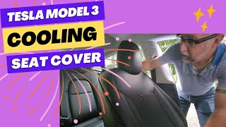 Tesla Model 3 Cooling Ventilated Seat Covers BangBao AliExpress [upl. by Ochs716]