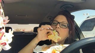 Mukbang Taco Bell Triple Crunch Wrap Supreme 💋 [upl. by Ahsuoj]