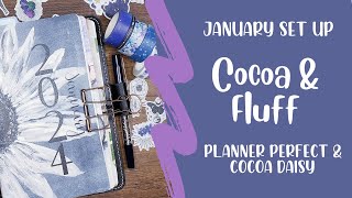 Planner Set Up Jan 2024 Planner Perfect Cocoa Daisy [upl. by Eynahpets923]