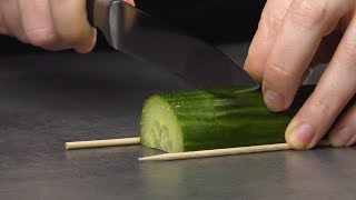 Cut The Cucumber Just So amp It Becomes A Work Of Art [upl. by Bailie]