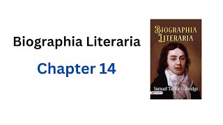 Biographia Literaria Chapter 14  ST Coleridge [upl. by Tannenwald]