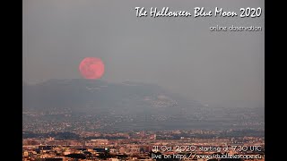 The Halloween Blue Moon 2020 online observation  31 Oct 2020 [upl. by Esertak]