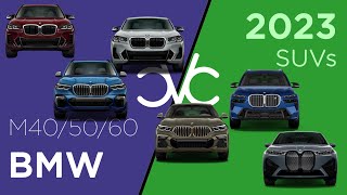 2023 BMW M SUVs X3 M40i vs X4 M40i vs X5 M50i vs X6 M60i vs X7 M60i vs iX M60 [upl. by Aihseken]