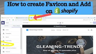 Tutorial How to Create a Favicon  How to Add a Favicon to Shopify Store Step by step  2020 [upl. by Enairda]