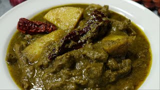 How to make Beef Curry in Green Masala  Authentic Green Masala Beef Curry  Goan Recipes [upl. by Ela]