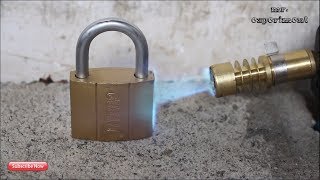 Gas Torch vs PadLock [upl. by Ytsirk]