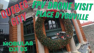 FPV drone visit Place dYouville  Mobula8  Quebec [upl. by Bob]