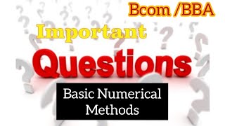 BcomBBA3rd sem BNM Important Questions [upl. by Yttig]