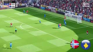 Norway vs Kosovo  International Friendly Match 2024  eFootball PES 2021 [upl. by Simara853]