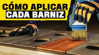 Como teñir o tinturar madera para muebles y aplicar poliuretano  How to stain wood [upl. by Ainad275]