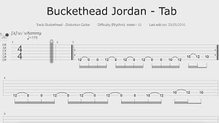 Buckethead Jordan  Tab [upl. by Ramin658]