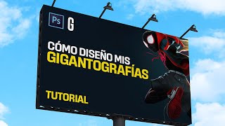 Photoshop Tutorial  Cómo Diseñar Gigantografías  How To Design Billboards [upl. by Imuya]