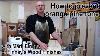 How to make wood lighter  removing  preventing orange tone on Pine [upl. by Ethben894]