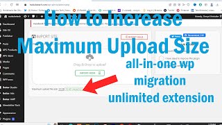 Increase 512MB Upload Limit for Allinone WP Migration Plugin [upl. by Idissac]