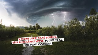 V Česku udeří silné bouřky vítr bude lámat větve Podívejte se kde platí výstraha [upl. by Agrippina]