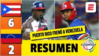 PUERTO RICO GANÓ por 6 a 2 a VENEZUELA TIBURONES DE LA GUAIRA pierden el invicto  Serie del Caribe [upl. by Idahs]