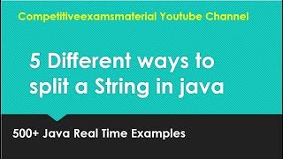 How to split a String in Java [upl. by Melinda]