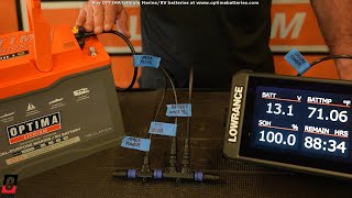 NMEA 2000 Connection to Lowrance with a Lithium Battery [upl. by Nomra]