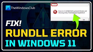 How to fix RunDll [upl. by Etteuqaj178]