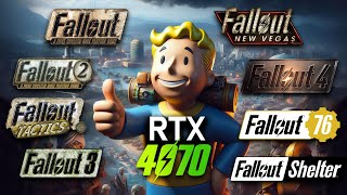 Fallout Franchise  RTX 4070  Ryzen 5 3600  Benchmark 4K amp1440P [upl. by Nalyorf]