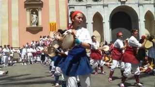 Festa Major Vilanova i la Geltrú 2012  quotthe Tambourine Dancequot [upl. by Evatsug]