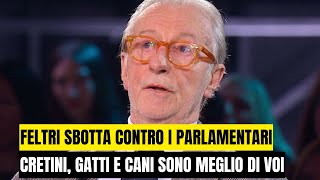 VITTORIO FELTRI STOCCATE SU TASSE E SENATO  I CANI EI GATTI MEGLIO DEI SENATORI [upl. by Jehu]