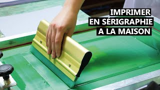 Quel matériel utiliser pour imprimer ses vêtements en sérigraphie [upl. by Atreb]