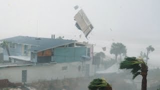 Extreme 4K Video of Category 5 Hurricane Michael [upl. by Gniliem]