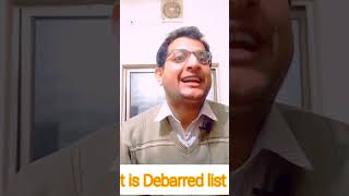 What is Debarred listWhat is Watch list [upl. by Seira]