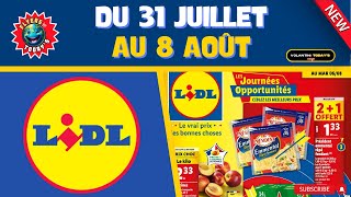 Catalogue ALIMENTAIRE Lidl du 31 juillet au 6 août 2024 🛒🟦⬜️🟥 [upl. by Faustine130]