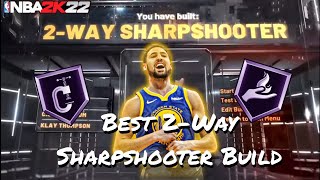 NEW NBA 2K22 Current Gen Best SG 2Way Sharpshooter Build And Badges In The Game [upl. by Blasien]