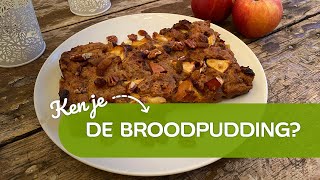 Recept van broodpudding met appel [upl. by Ithaman]