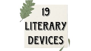 19 Literary Devices Explained with Examples [upl. by Aikenat]