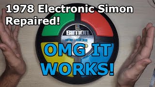 Unboxing and Repair of Vintage 1978 Electronic Simon [upl. by Aremahs318]