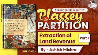 Plassey to Partition  Extraction of Land Revenue  Part 1  Modern History  StudyIQ IAS  UPSC [upl. by Aratnahs]