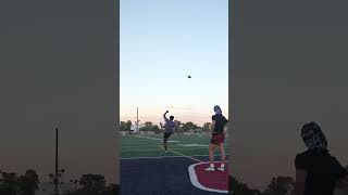 Punt Pass Kick vs ​⁠ AdamBotkin Pt 1 football footballathlete footballskills [upl. by Purity224]