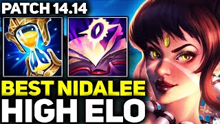 RANK 1 BEST NIDALEE DOMINATING HIGH ELO IN PATCH 1414  League of Legends [upl. by Wang]